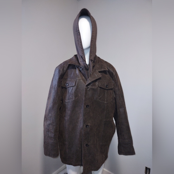 Danier leather quilted mens jacket - Picture 1 of 6